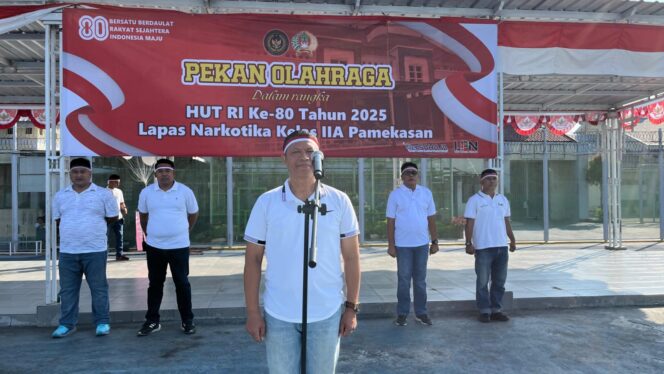 
 Lapas Narkotika Kelas IIA Pamekasan Gelar Pembukaan Pekan Olahraga Meriahkan HUT RI ke-80