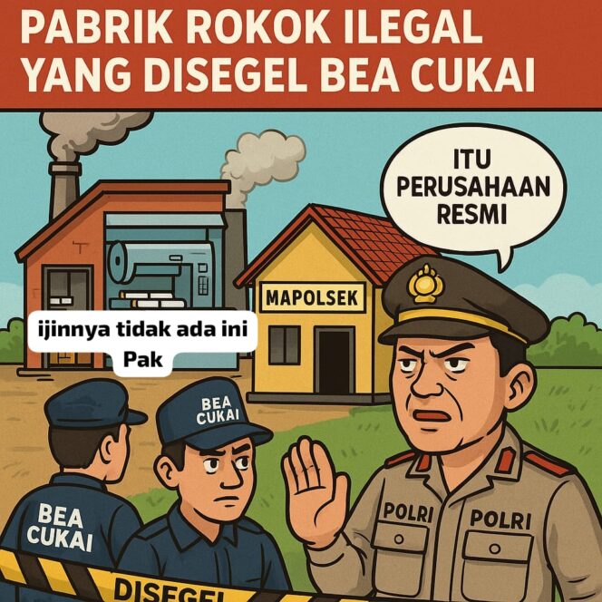 
 Kapolsek Camplong Klaim Pabrik Rokok Ilegal Disegel Bea Cukai Perusahaan Resmi