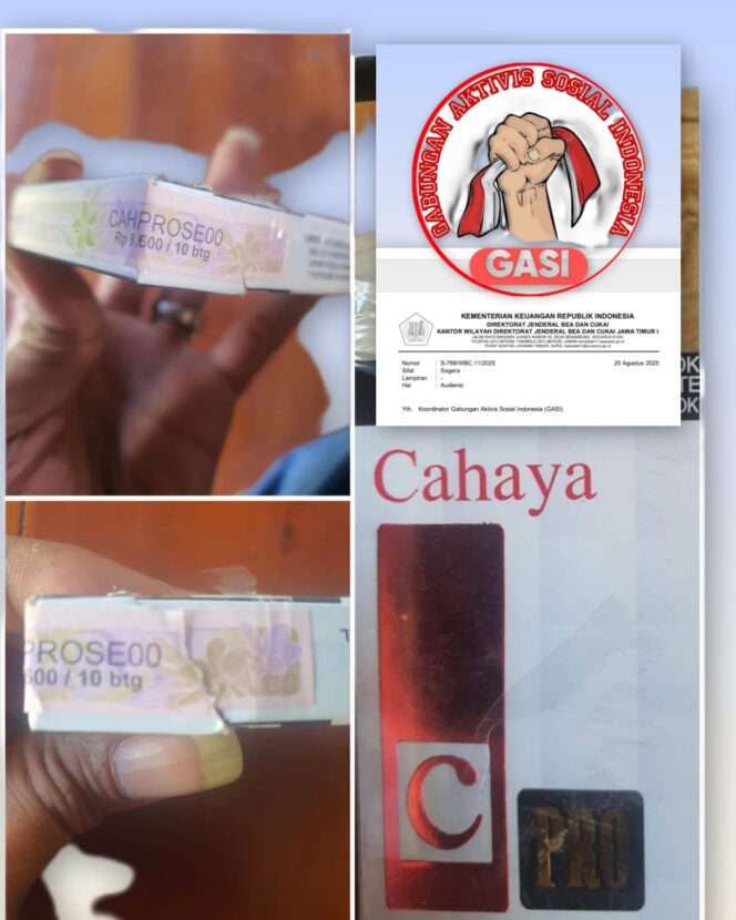 
 GASI Akan desak Bea Cukai, Harus Berani Bongkar Cahaya Pro & Rokok Ilegal Lainnya