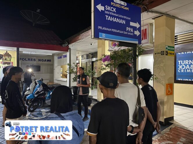 
 Respon Cepat Polres Ngawi Berhasil Amankan Sejumlah Remaja Konvoi Lempar Petasan
