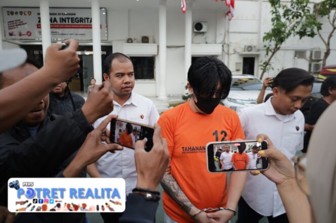 
 Peduli Kaum Rentan Polrestabes Surabaya Amankan Tersangka KDRT yang Sempat Viral di Medsos