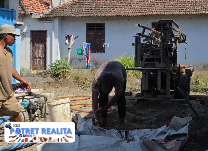 
 Polri Untuk Masyarakat : Polres Kediri Bantu Sumur Bor dan Pompa Air di HUT Polwan ke -77