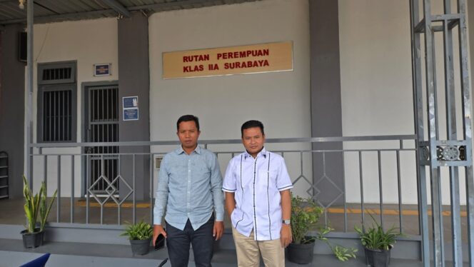 
 Bung Taufik Advokat Jawa Timur Pertanyakan Implementasi Hak Advokat di Rutan Perempuan Kelas IIA Surabaya