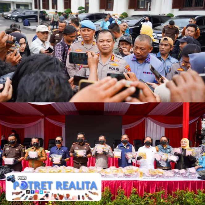 
 Polrestabes Surabaya Berhasil Sita Narkoba Senilai 127 Miliar Selamatkan 881 Ribu Jiwa