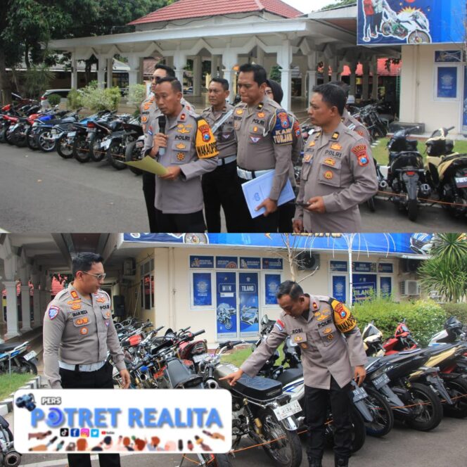 
 Respon Pengaduan Masyarakat Polres Tuban Amankan 65 Unit Motor Tidak Sesuai Spektek