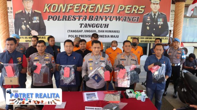 
 Polresta Banyuwangi Bongkar Sindikat Curanmor, Empat Tersangka Diamankan
