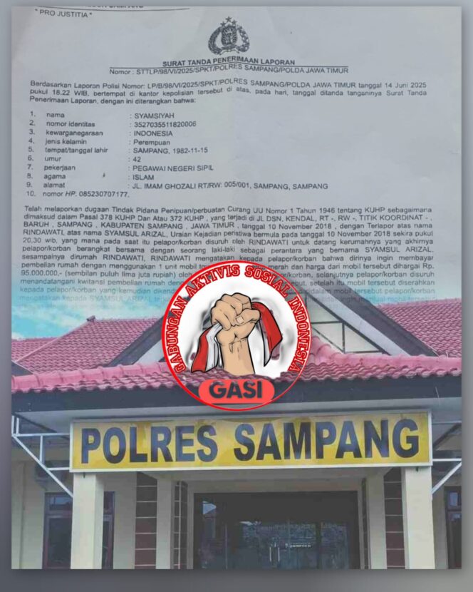 
 Laporan Warga di Bekukan Polres Sampang Jadi Sorotan, Aktivis Ingatkan APH
