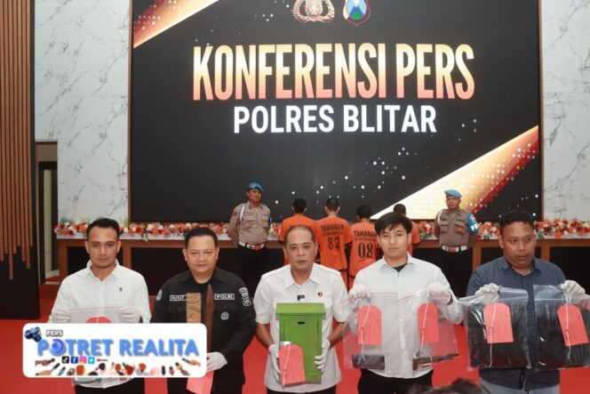 
 Polres Blitar Berhasil Ungkap Kasus Pencurian 4 Tersangka Diamankan