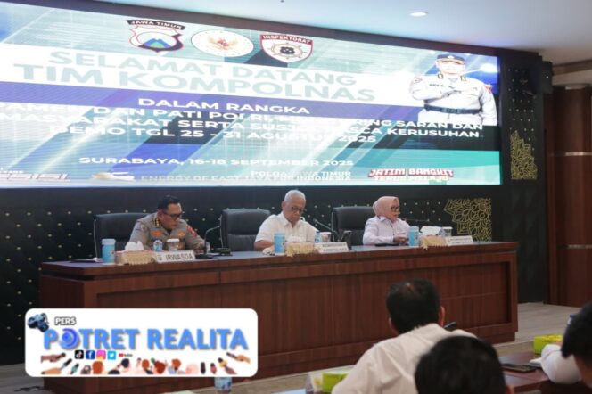 
 Kompolnas Lakukan Monitoring di Polda Jatim, Bahas Rekam Jejak dan Penanganan Kasus Menonjol