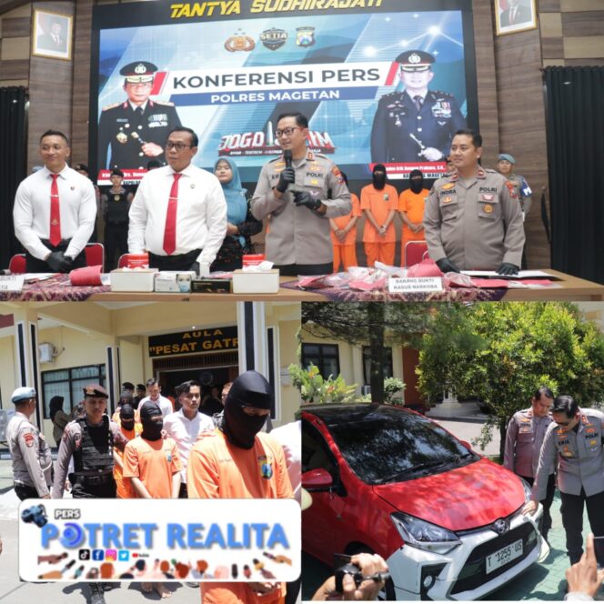 
 Polres Magetan Berhasil Amankan Komplotan Perampok Spesialis Minimarket