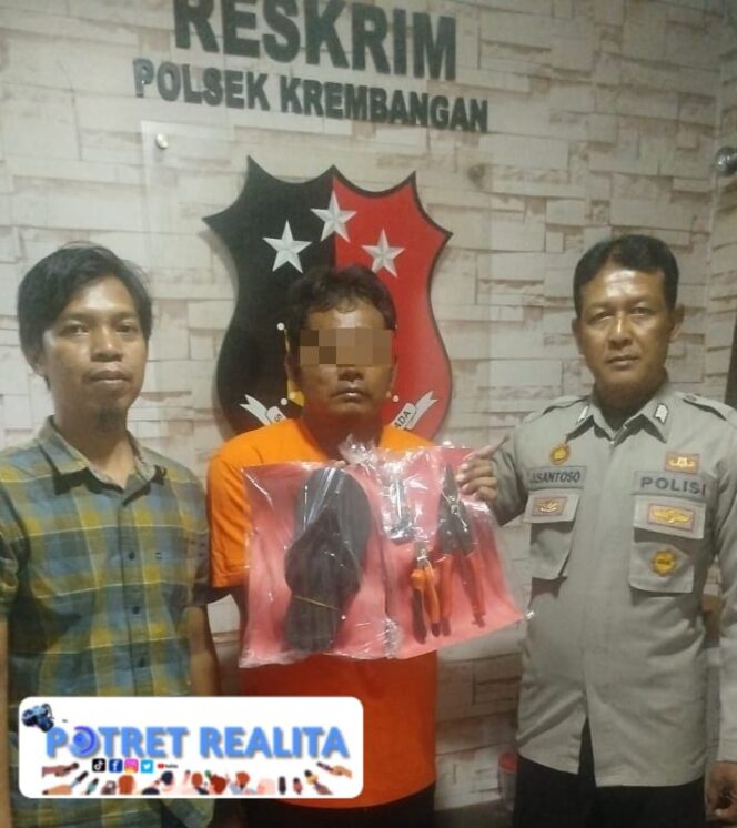 
 Polsek Krembangan Amankan Pelaku Pencurian Modus Kempes Ban di Jalan Dupak Rukun