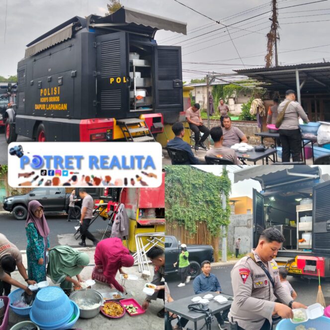 
 Polda Jatim Dirikan Dapur Lapangan di Ponpes Al Khoziny Sidoarjo