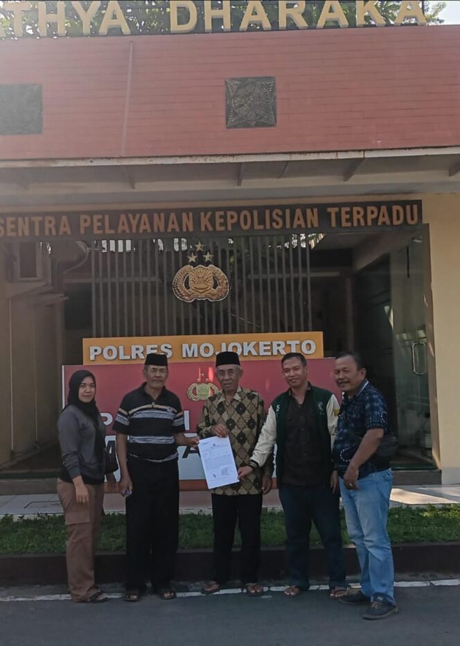 
 Kesabaran Habis, Petani Laporkan Panitia Jual Beli Tanah Ke Polres Mojokerto