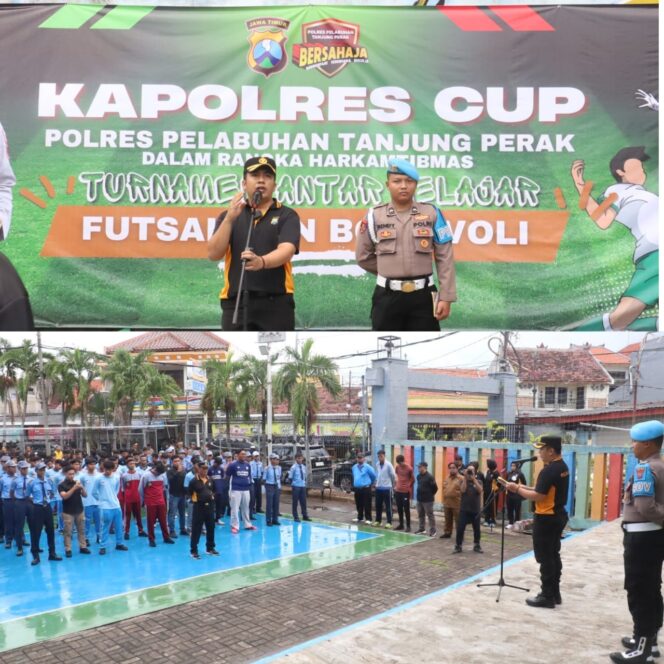
 Kapolres Tanjung Perak Buka Turnamen Antar Pelajar “Kapolres Cup 2025”, Ajak Pelajar Jaga Kamtibmas