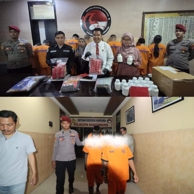 
 Semangat Sumpah Pemuda Polresta Banyuwangi Komitmen Berantas Narkoba : Ungkap 22 Kasus Amankan 25 Tersangka