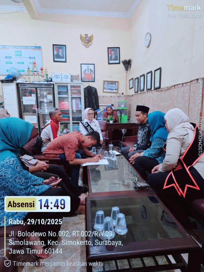 
 Satgas Kampung Pancasila dan Kecamatan Simokerto Wujudkan Gotong Royong Bantu Anak Putus Sekolah Kembali Mengenyam Pendidikan