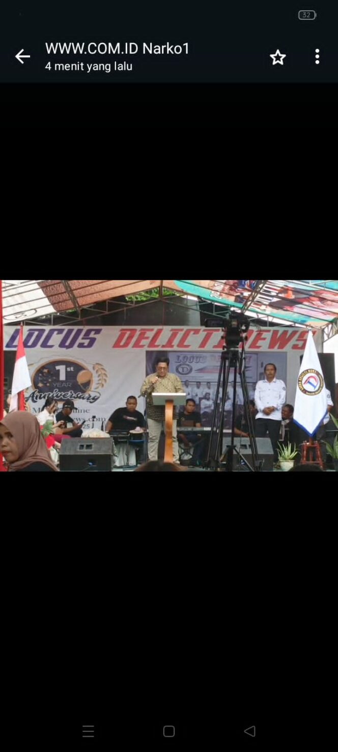 
 Anniversary Ke-1 Media Online Locus Delicti News, Acara Dihadiri Oleh Berbagai Tokoh Penting