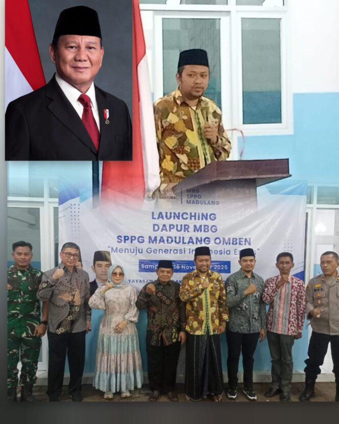 
 SPPG Madulang Resmi Diluncurkan, Pemkab Sampang Dukung Program Makan Bergizi Gratis Presiden Prabowo