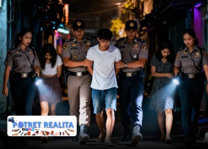 
 Penggerebekan di Putat Jaya: Dua Mucikari dan Dua PSK Digelandang ke Polrestabes Surabaya