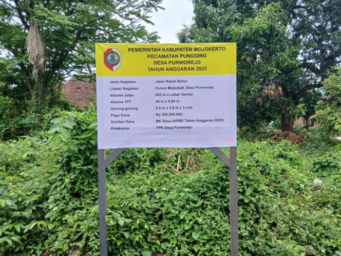 
 Transparansi Hilang, Pembangunan Di Desa Purworejo Diduga Syarat Penyelewengan