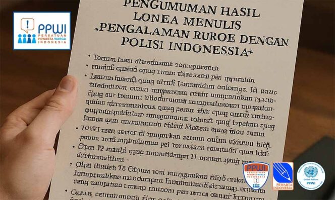 
 PPWI Umumkan Hasil Lomba Menulis “Pengalaman Buruk dengan Polisi Indonesia”