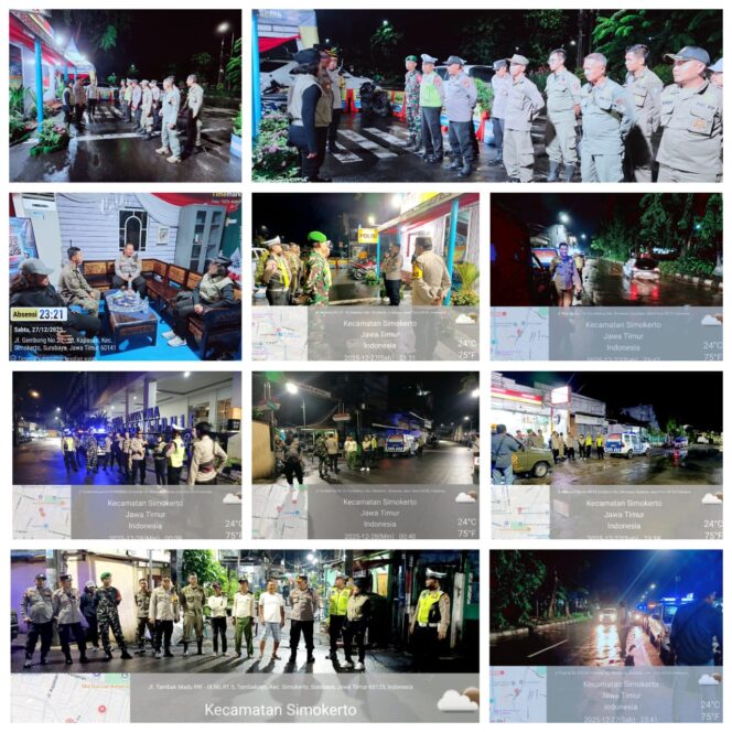 
 Pengamanan Asuhan Rembulan dan NATARU 2025–2026 di Simokerto Berlangsung Aman dan Kondusif