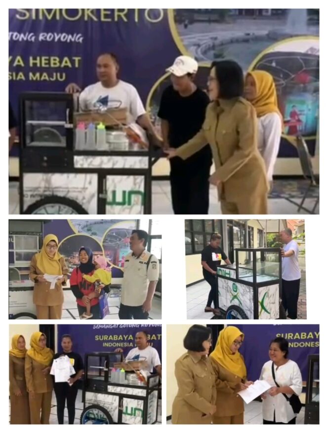 
 Wujud Kepedulian di Akhir Tahun, Camat Simokerto Salurkan Bantuan Modal Usaha DBHCHT 2025