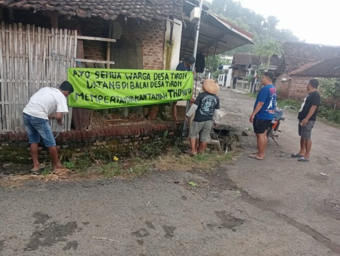 
 Warga Desa Tiron Siap Turun ke Jalan, Dugaan Penyalahgunaan Tanah Kas Desa Disorot Serius