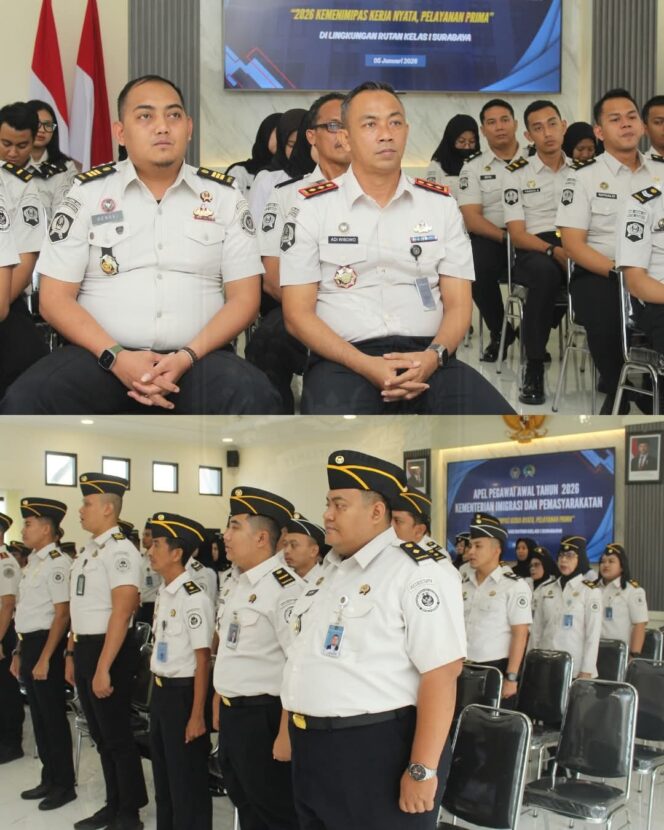 
 Ikuti Arahan Menimipas Awal 2026, Rutan Kelas I Surabaya Siap Perkuat Layanan dan Tata Kelola Pemasyarakatan