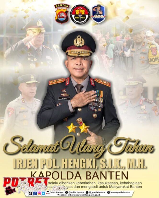 
 Ucapan HUT Kapolda Banten, LSM Trinusa Tegaskan Komitmen Kawal Banten Maju dan Berintegritas