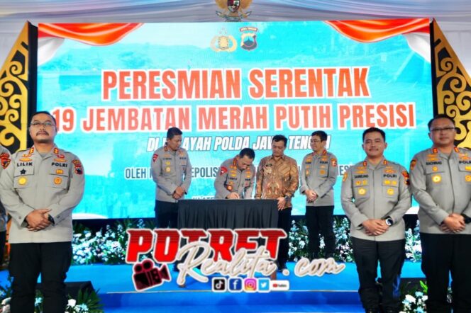 
 Kapolri Resmikan 19 Jembatan Merah Putih Presisi, Komitmen Tindaklanjuti Arahan Presiden Prabowo