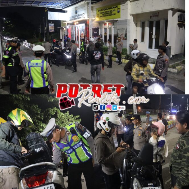 
 Antisipasi Kriminalitas, Polres Tanjung Perak Razia Kendaraan di Jalur Suramadu