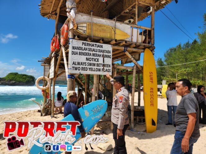 
 Libur Panjang, Polres Malang Fokuskan Pengamanan di Destinasi Wisata Pantai