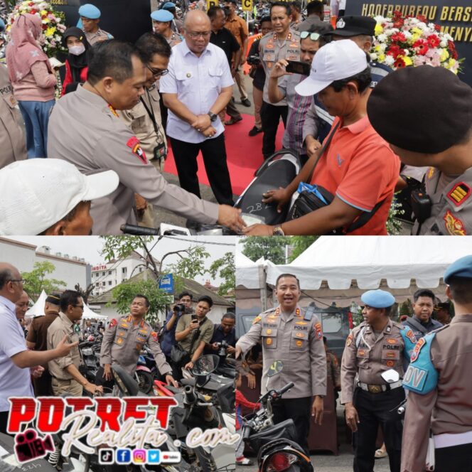 
 1.050 Motor Hasil Tindak Kejahatan Dikembalikan, Kapolrestabes Surabaya: ‘Hentikan atau Kami Hentikan’