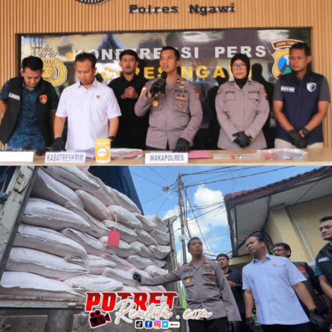 
 Selundupkan Pupuk Bersubsidi dari Lamongan, Enam Pelaku Diciduk Polres Ngawi