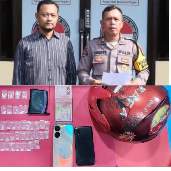 
 Satrenarkoba Polres Pelabuhan Tanjung Perak Amankan Puluhan Paket Sabu Siap Edar Beserta 3 Pengedarnya