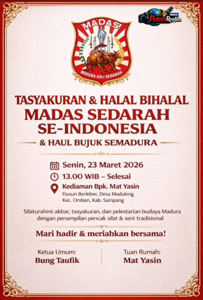 
 Silaturahmi Akbar MADAS Sedarah Se-Indonesia Digelar di Sampang, Hadirkan Haul Buyut Semadura dan Pencak Silat Tradisional