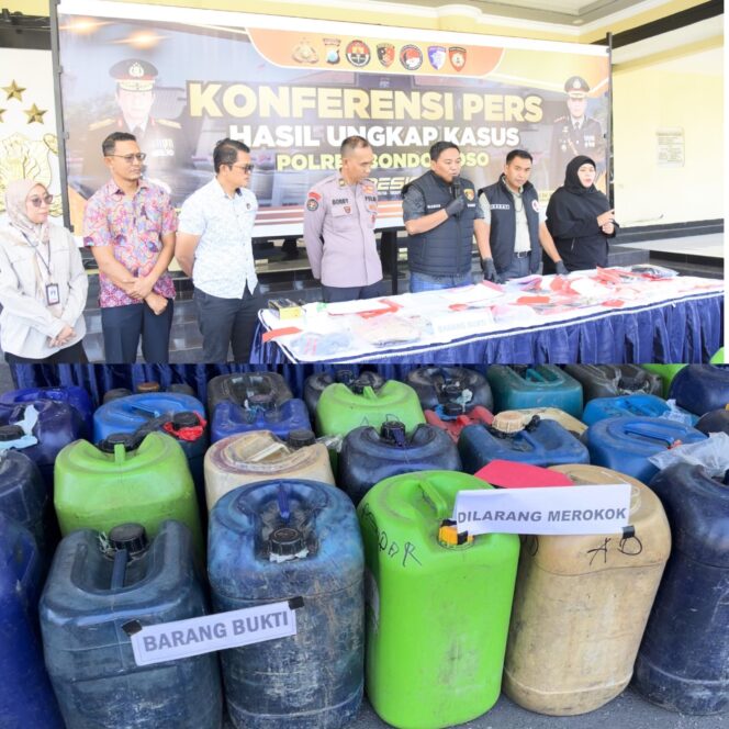 
 1 Ton Pertalite Disalahgunakan, Polres Bondowoso Tetapkan Dua Tersangka