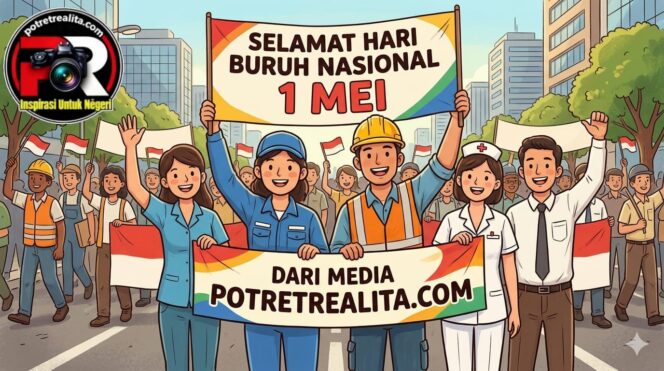 
 Refleksi Hari Buruh Nasional: Potretrealita.com Apresiasi Perjuangan Pekerja, Dorong Keadilan dan Kesejahteraan