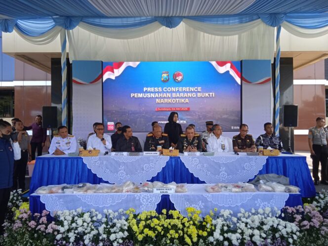 
 Polda Jatim Musnahkan Barang Bukti Narkoba, Ungkap 2.231 Kasus Sepanjang 2026