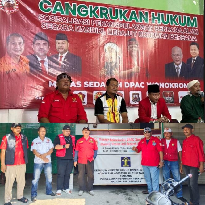 
 Madas Sedarah DPAC Wonokromo Gelar “Cangkrukan Hukum” dan Sosialisasi Bencana, Perkuat Ukhuwah serta Kesadaran Hukum