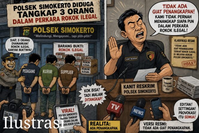 
 Informasi Penindakan Rokok Ilegal di Polsek Simokerto Tuai Tanda Tanya, Kanit Reskrim Bantah Ada Pengamanan