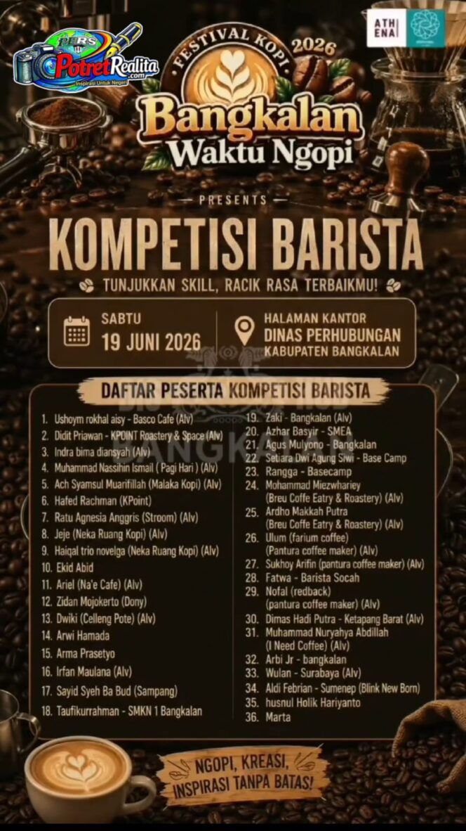 
 Festival 1001 Kopi Bangkalan Jadi Magnet Pecinta Kopi, 36 Barista Tampil Memukau