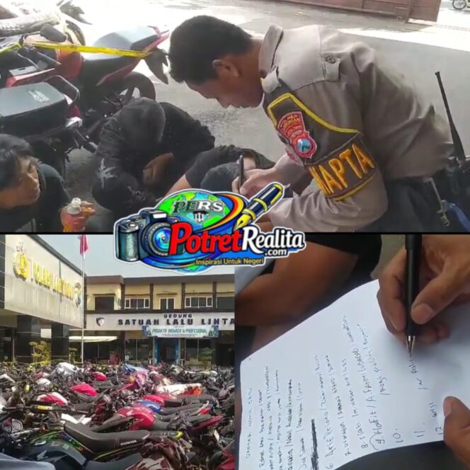 
 Polres Lamongan Amankan 12 Massa Penggembira Perguruan Silat dan Tilang 12 Motor dalam Operasi Penyekatan