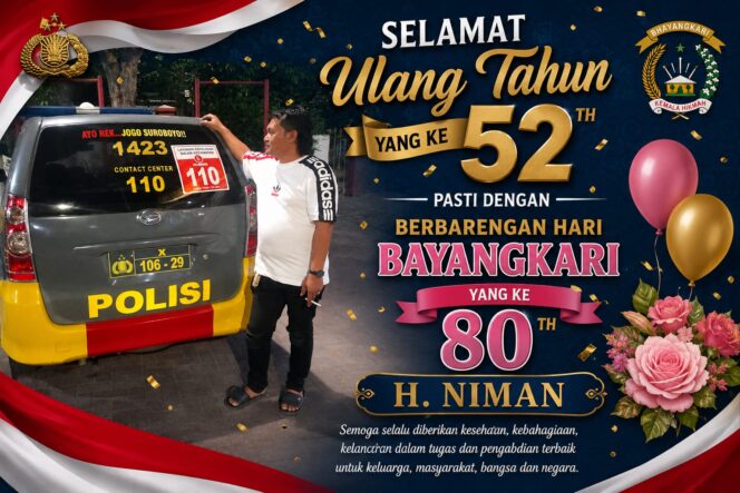 
 Momentum Penuh Syukur, Ulang Tahun ke-52 H. Niman Beriringan dengan Peringatan Hari Bhayangkari ke-80