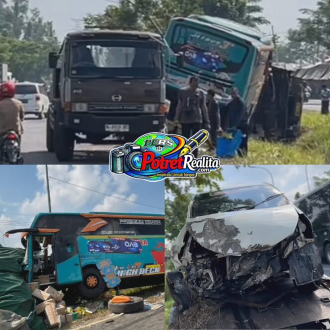 
 Diduga Sopir Microsleep, Bus Hantam Lima Kendaraan di Jalur Suramadu, Dua Tewas