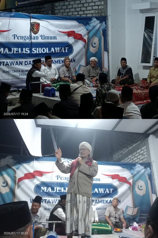 
 Majelis Sholawat Wartawan dan LSM Pamekasan Gelar Pengajian Rutin, Perkuat Silaturahmi dan Spiritualitas Umat