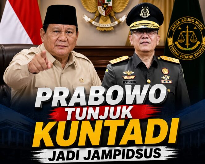 
 Prabowo Tunjuk Kuntadi Nahkodai Jampidsus Kejagung Melalui Keppres