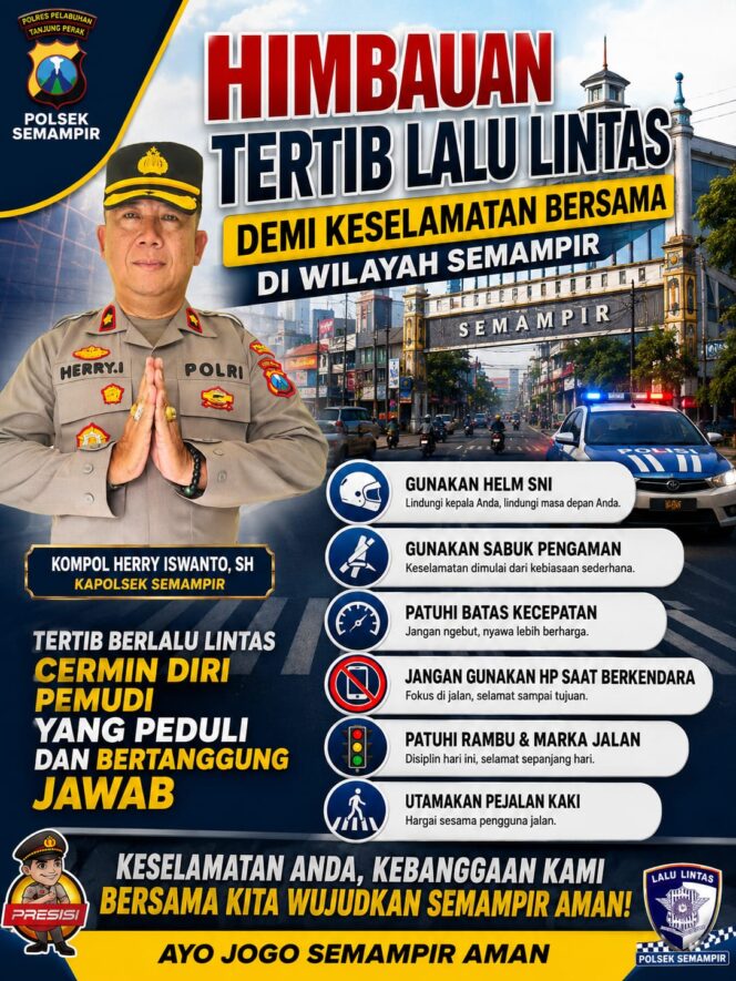 
 Polsek Semampir Ajak LSM & Media Bersama Sosialisasikan Pentingnya Ketertiban Lalu Lintas