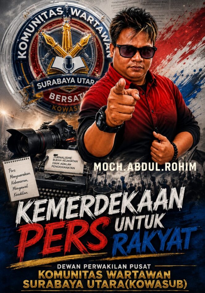 
 Lagu Penuh Semangat dan Integritas, Komunitas Wartawan Surabaya Utara Teguhkan Komitmen untuk Negeri